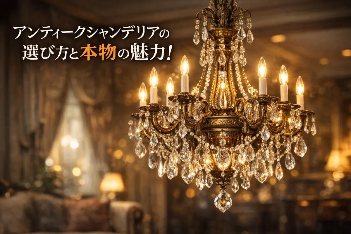 アンティークシャンデリアの選び方と本物の魅力!