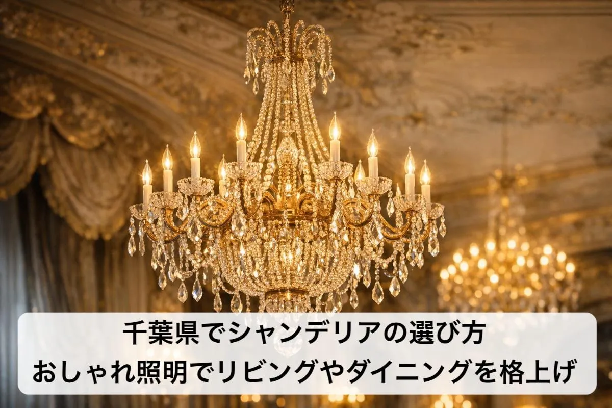 千葉県でシャンデリアの選び方|おしゃれ照明でリビングやダイニングを格上げ